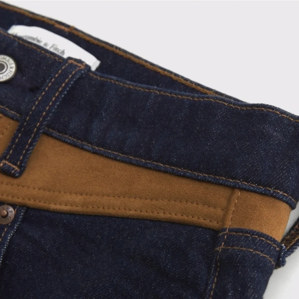Abercrombie & Fitch Curve Love Cowgirl Western Blue Jeans - Tags On - Picture 12 of 15